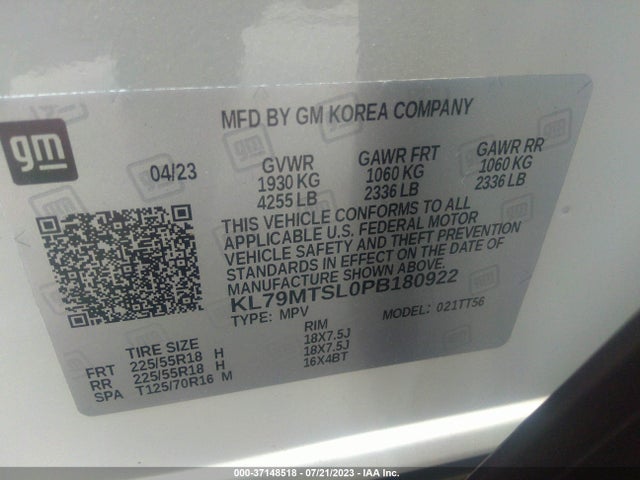 Chevrolet Trailblazer Rs 2023 KL79MTSL0PB180922 Image 9