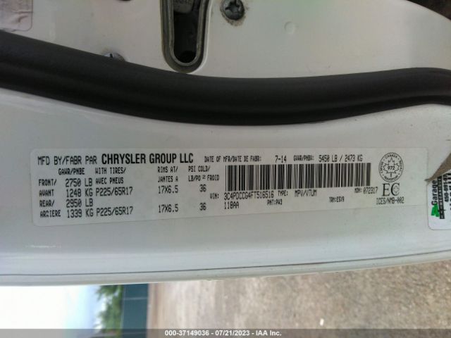3C4PDCCG4FT516516 Dodge Journey Sxt