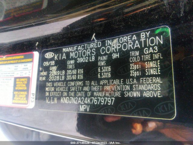 KNDJN2A24K7679797 KIA Soul Base