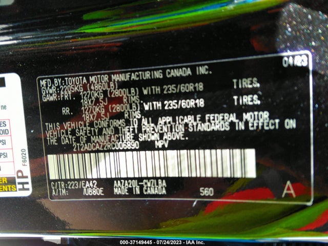 2T2ADCAZ2RC006890 Lexus Nx Nx 250