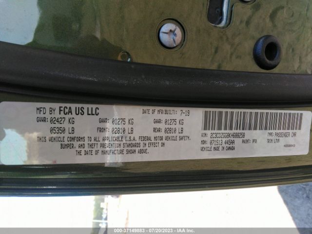 2C3CDZGG8KH688258 Dodge Challenger Sxt