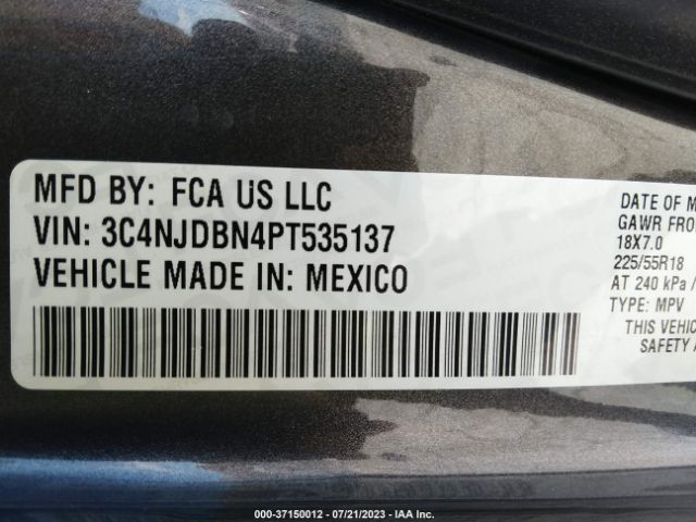 3C4NJDBN4PT535137 Jeep Compass Altitude