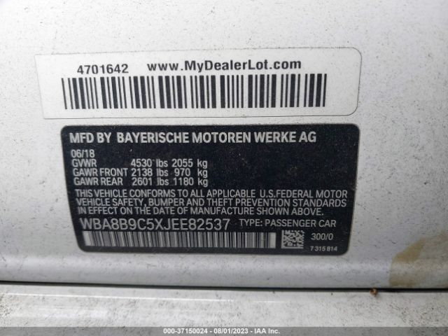 WBA8B9C5XJEE82537 BMW 3 Series 330i