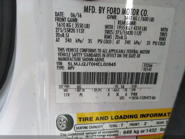 5LMJJ2JT0HEL00845 Lincoln Navigator Select