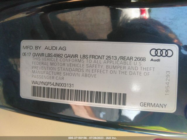 2018 AUDI A5 WAUYNGF54JN003131 Photo 8