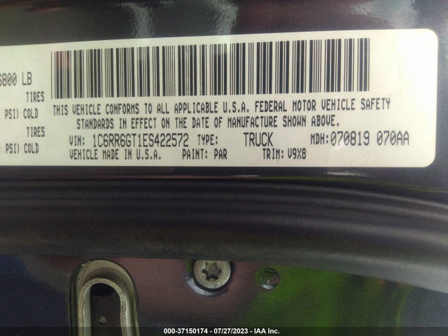 1C6RR6GT1ES422572 RAM 1500 Slt