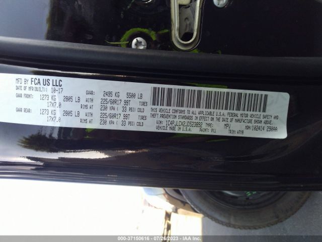 1C4PJLCX2JD523892 Jeep Cherokee Latitude