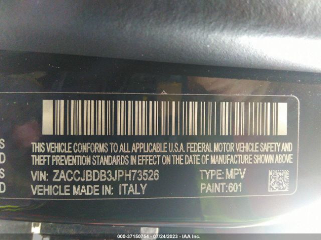 ZACCJBDB3JPH73526 Jeep Renegade Limited