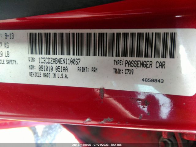 1C3CDZAB4EN110067 Dodge AVENGER SE