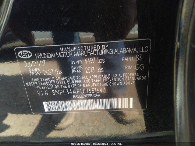 Hyundai SONATA SEL 2018 5NPE34AF1JH631643 Image 15