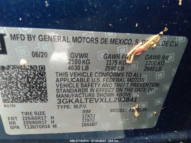 GMC Terrain Sle 2020 3GKALTEVXLL293841 Image 9