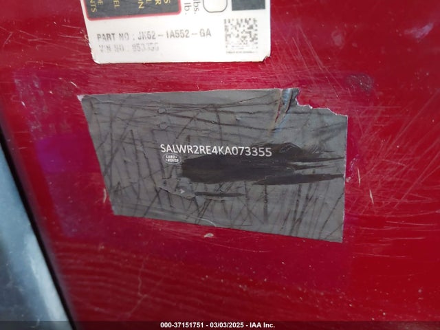 SALWR2RE4KA853355 Land Rover aj133 s/c
