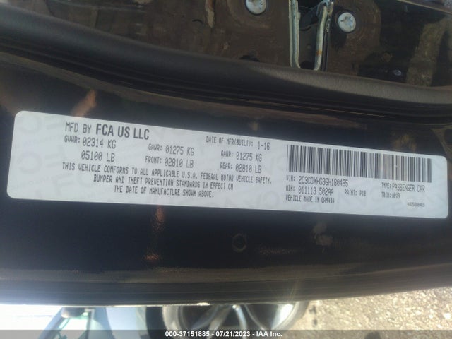 Dodge Charger Sxt 2016 2C3CDXHG3GH180435 Image 9