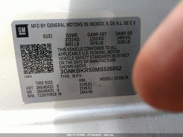 Chevrolet Blazer Awd Rs 2021 3GNKBKRS0MS536052 Image 9
