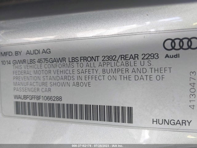 WAUBFGFF8F1066288 Audi S3/a3 2.0t Premium
