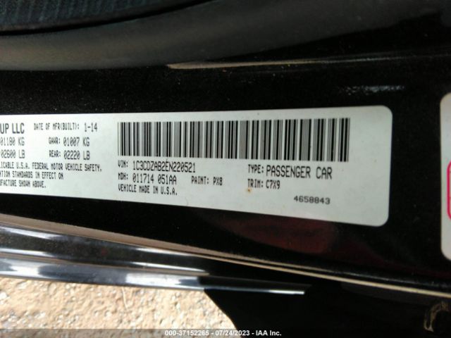 1C3CDZAB2EN220521 Dodge AVENGER SE