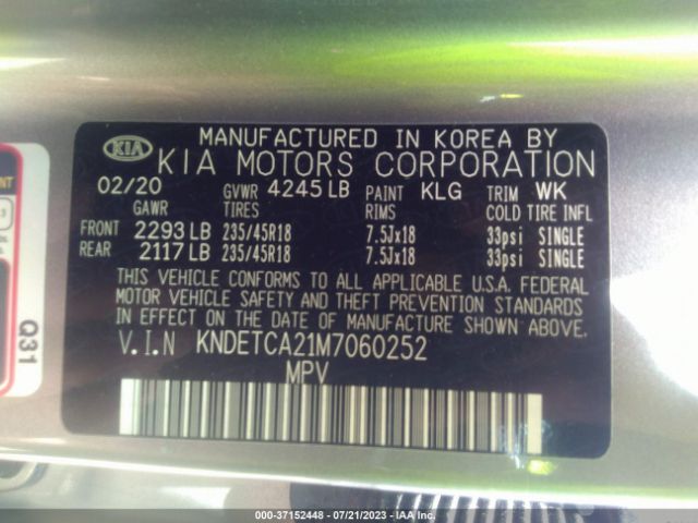 KNDETCA21M7060252 KIA Seltos Sx