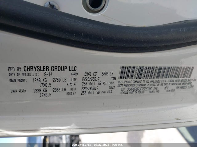 Dodge Journey Sxt 2015 3C4PDDBG3FT526106 Image 9