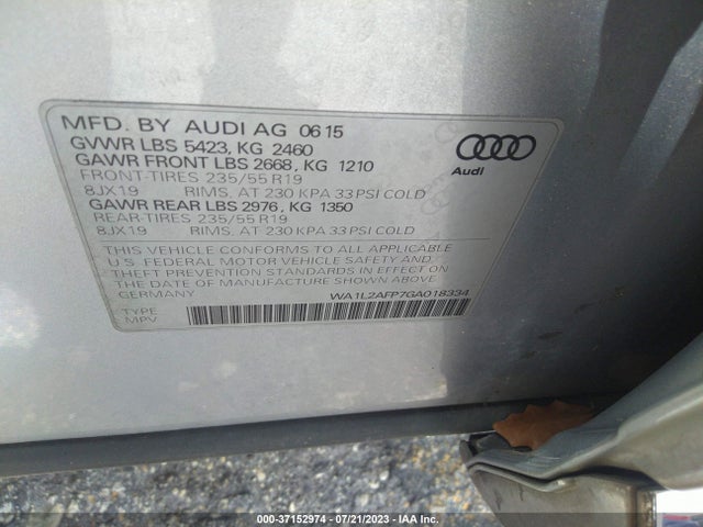 WA1L2AFP7GA018334 Audi Q5 Premium Plus