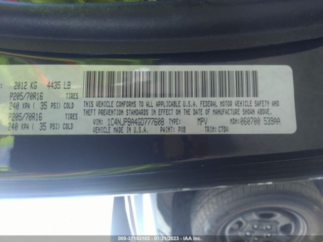 1C4NJPBA4GD777608 Jeep Patriot Sport