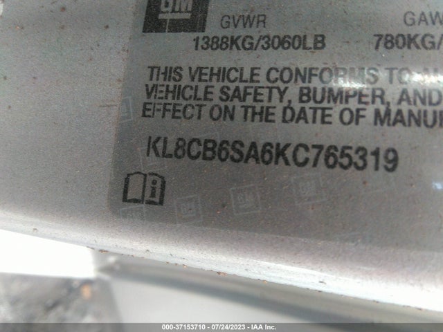 Chevrolet SPARK LS 2019 KL8CB6SA6KC765319 Image 9