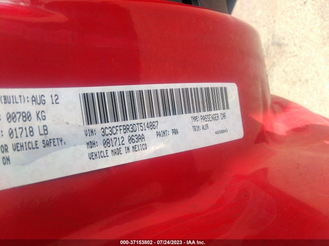 2013 FIAT 500 3C3CFFBR3DT514867 Photo 8