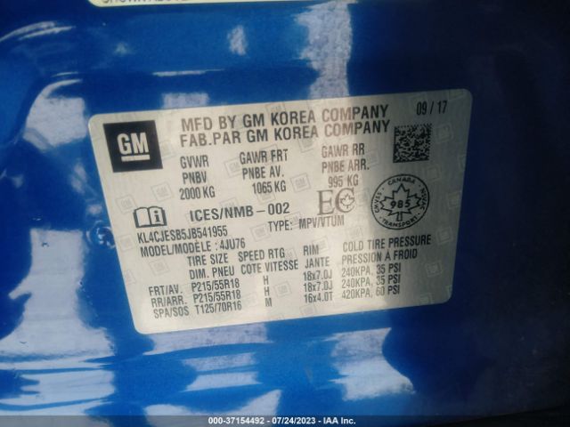 KL4CJESB5JB541955 Buick Encore Preferred