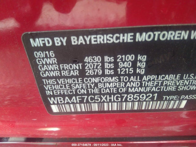 WBA4F7C5XHG785921 BMW 4 Series 430i