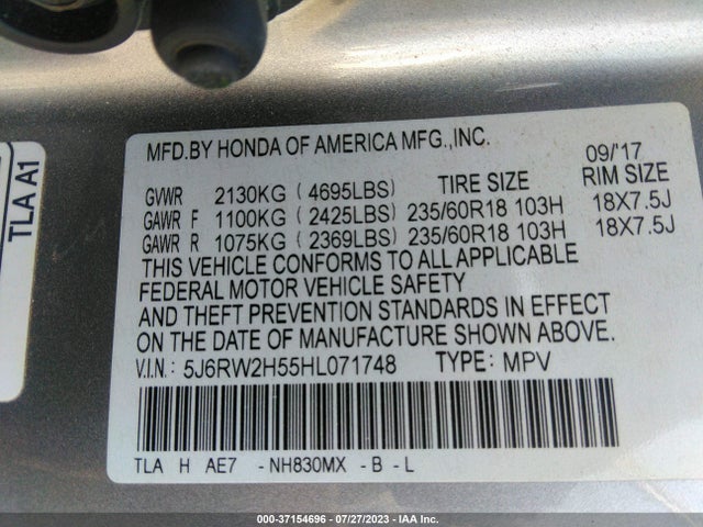 Honda l15be 2017 5J6RW2H55HL071748 Image 24