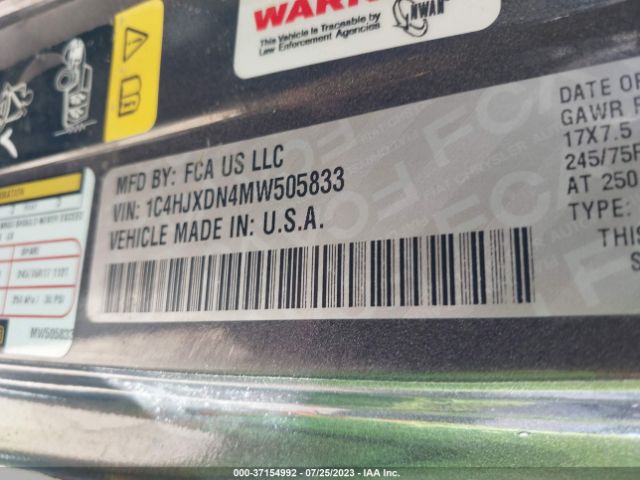 2021 JEEP WRANGLER UNLIMITED 1C4HJXDN4MW505833 Photo 8