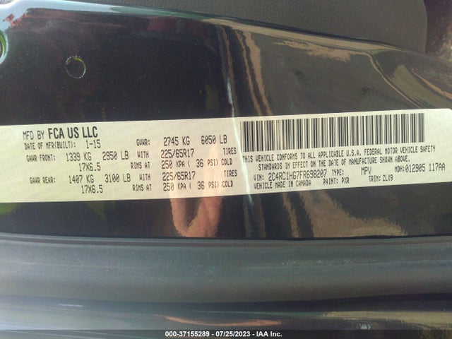2C4RC1HG7FR698207 Chrysler Town & Country S