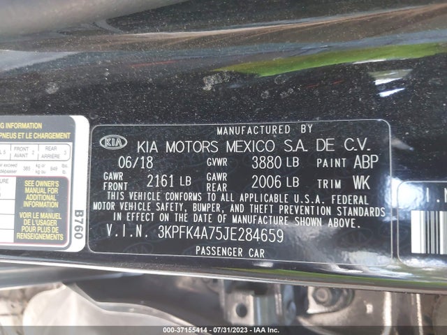 KIA FORTE LX 2018 3KPFK4A75JE284659 Image 16