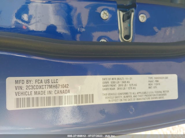 Dodge Charger R/t Rwd 2021 2C3CDXCT7MH671042 Image 9