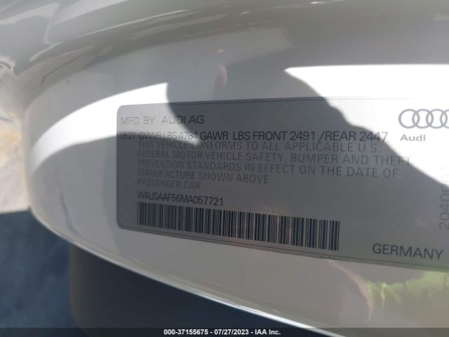2021 AUDI A5 COUPE WAUSAAF56MA057721 Photo 8