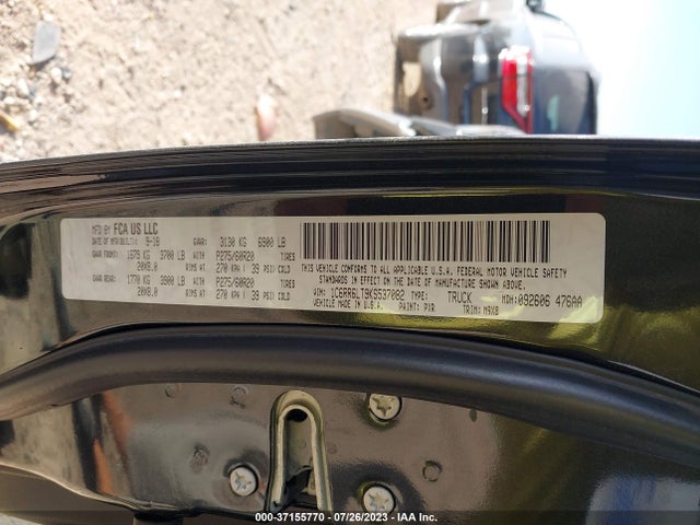 1C6RR6LT9KS537082 RAM 1500 Classic Lone Star