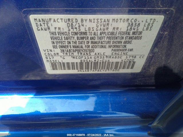 Nissan SENTRA SR 2014 3N1AB7AP8EY297800 Image 15
