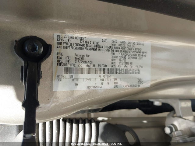 1FADP3F28HL258810 Ford FOCUS SE