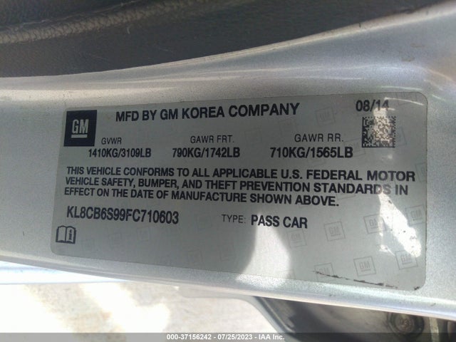 Chevrolet SPARK LS 2015 KL8CB6S99FC710603 Image 16