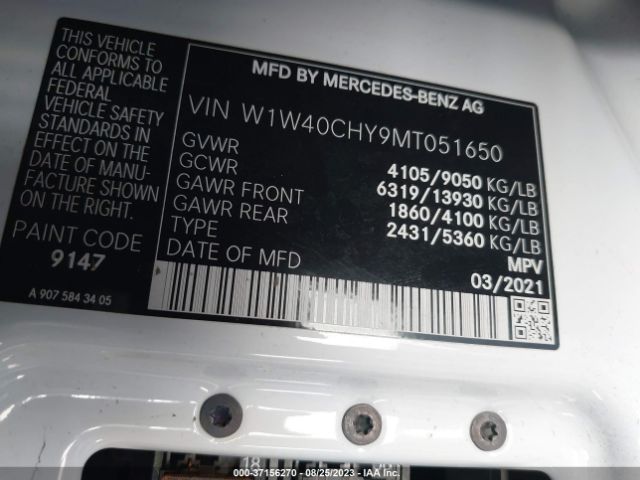 W1W40CHY9MT051650 Mercedes-Benz SPRINTER VAN