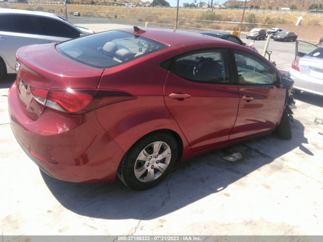 2016 HYUNDAI ELANTRA SE VIN: 5NPDH4AE4GH696337