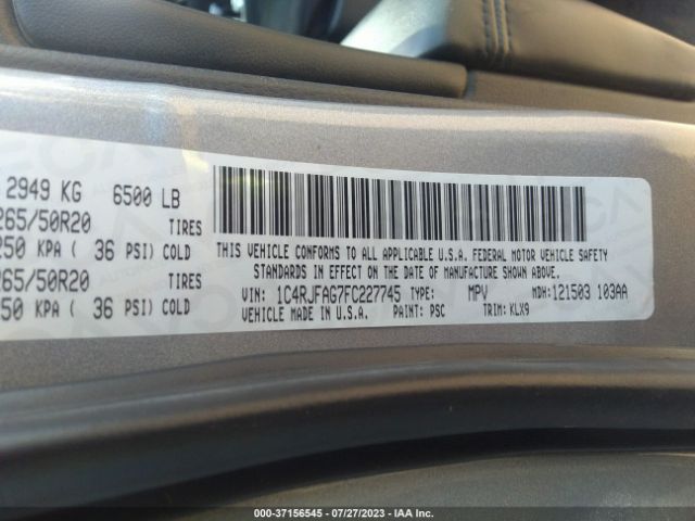 1C4RJFAG7FC227745 Jeep Grand Cherokee Altitude