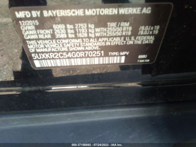 5UXKR2C54G0R70251 BMW X5 Sdrive35i