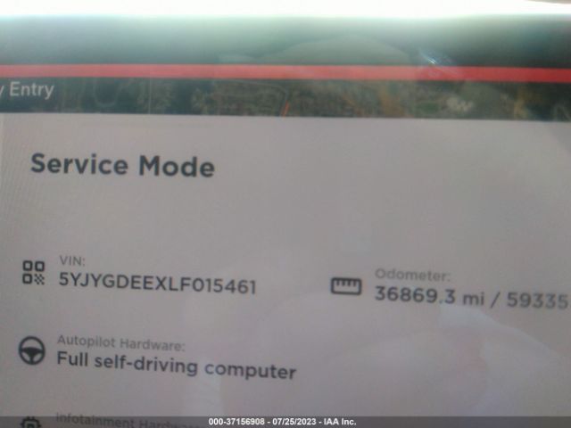 5YJYGDEEXLF015461 Tesla Model Y Long Range