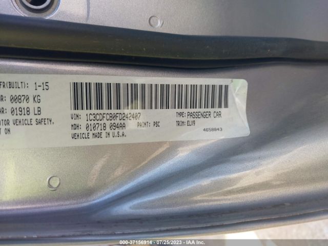1C3CDFCB0FD242407 Dodge Dart Limited