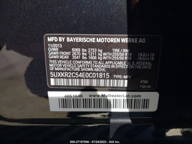 5UXKR2C54E0C01815 BMW X5 Sdrive35i