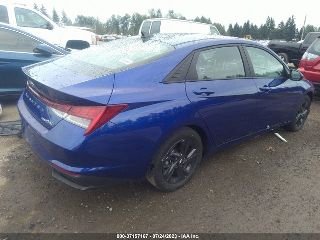 2021 HYUNDAI ELANTRA HYBRID BLUE VIN: KMHLM4AJ1MU011809