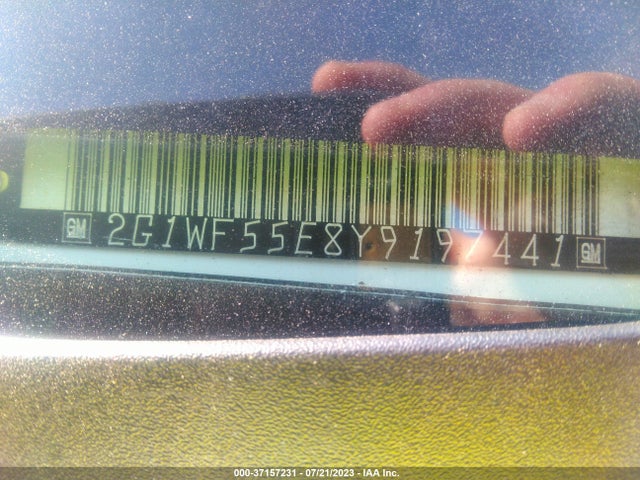 2000 CHEVROLET IMPALA VIN: 2G1WF55E8Y9197441