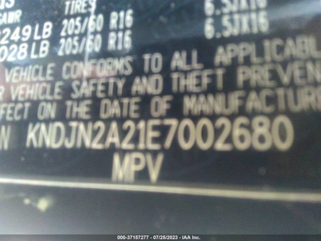 KNDJN2A21E7002680 KIA Soul Base