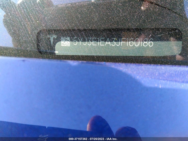 Tesla Model 3 Range Battery 2018 5YJ3E1EA3JF160186 Image 9