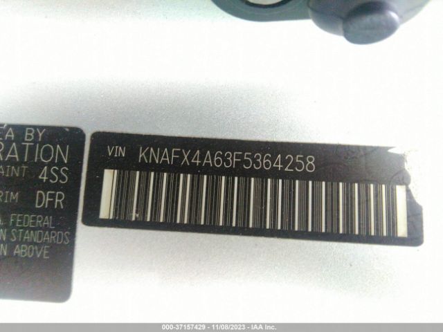 KNAFX4A63F5364258 KIA FORTE LX